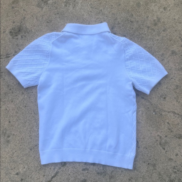 REISS Kids Eli Ecru White Cableknit Polo Shirt
Youth Size 8-9Y - Picture 5 of 7